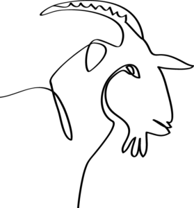 Silhouette d'une chèvre