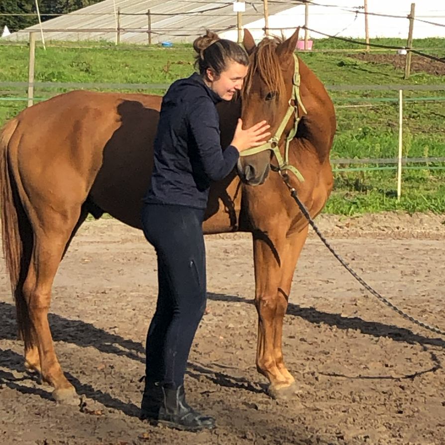 Photo de Mathilde Le Mitouard et d'un cheval