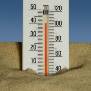 Photo d'un thermomètre