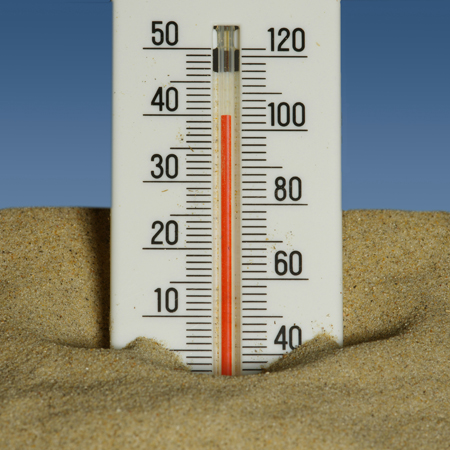 Photo d'un thermomètre