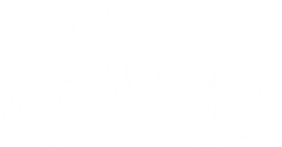 Silhouette d'une famille