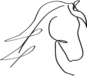 Silhouette d'un cheval