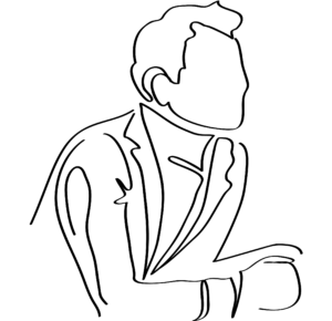 Silhouette d'homme