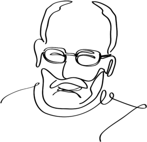 Silhouette de personne âgée