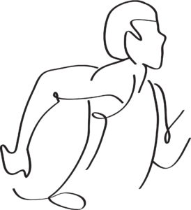 Silhouette de sportif